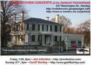 JIM PLAYS SOLO SHOW FRIDAY NIGHT AT NEWTON039S HISTORIC JACKSON HOMESTEAD